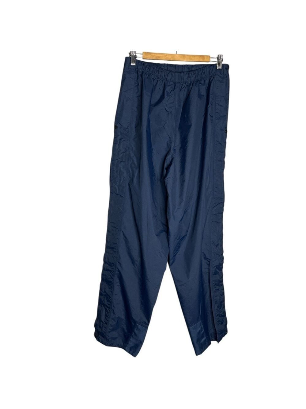 Vintage MEC Men's Navy Blue Nylon Waterproof Splash Pants, size M